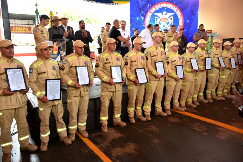 Laranjeiras do Sul inaugura obras de ampliação e modernização do Posto de Bombeiros